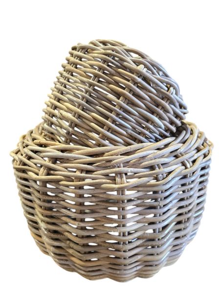 Afbeelding van Round basket set of 2 ( low ) 