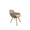 Image sur Nelly Chair, Kubu grey, Teak legs