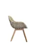 Image sur Nelly Chair, Kubu grey, Teak legs