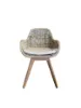 Image sur Nelly Chair, Kubu grey, Teak legs